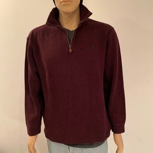 Polo Ralph Lauren red quarter-zip sweater sizeXL